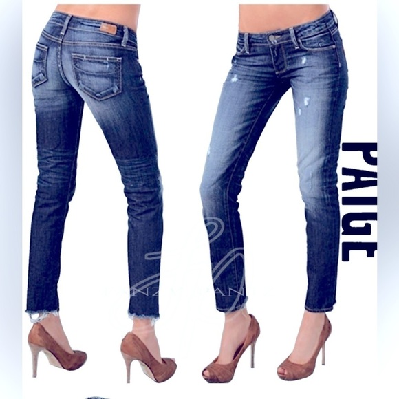 Paige Denim Skyline Ankle Peg Jean Size 30 - Picture 1 of 8